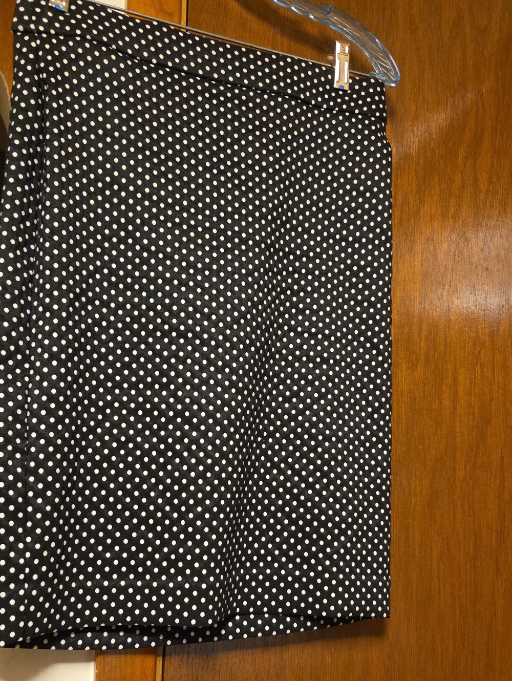 WORN ONCE Black Polka Dot A-Line Skirt